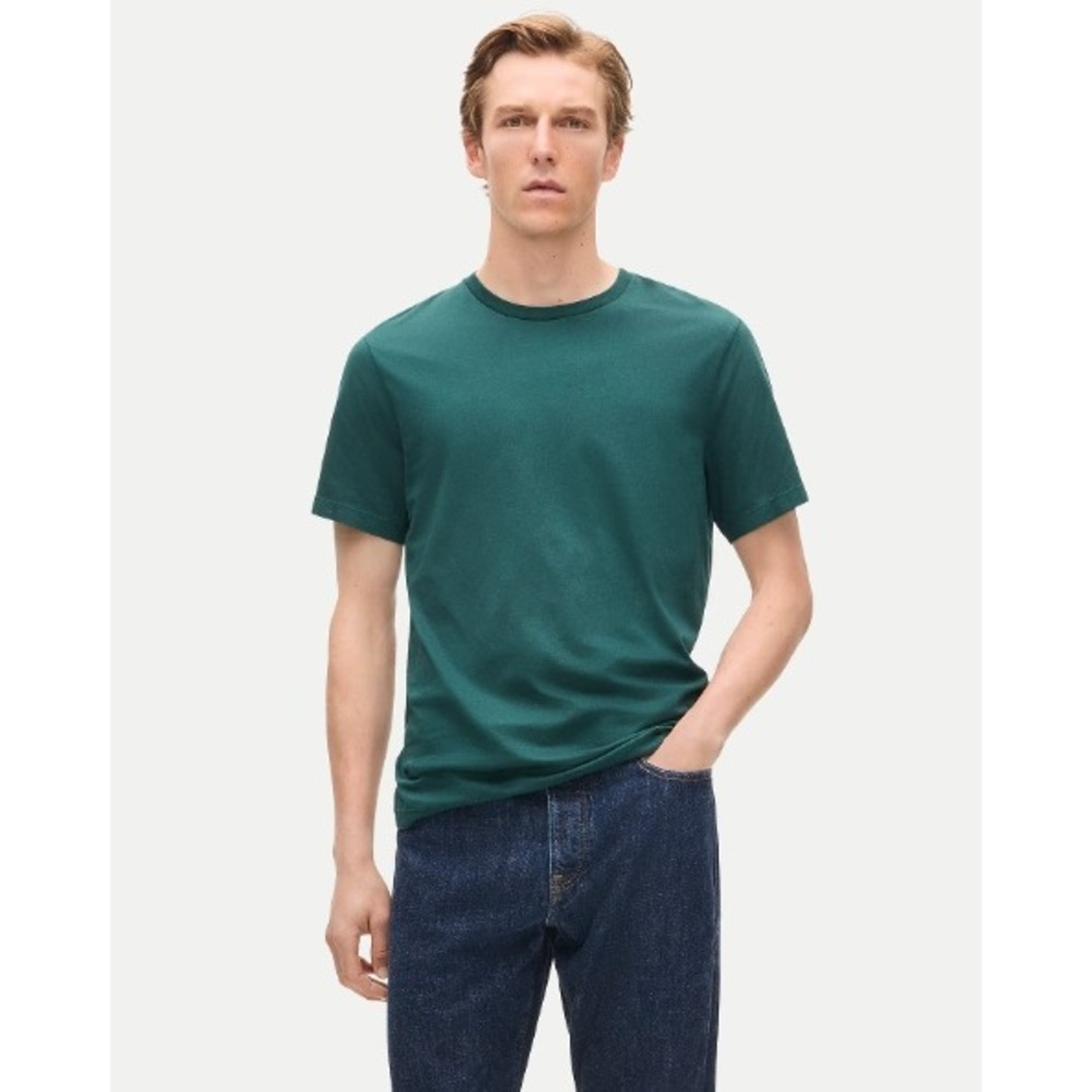 J. Crew Broken in Classic Tee Large Green Men'sCasual Basic CI156